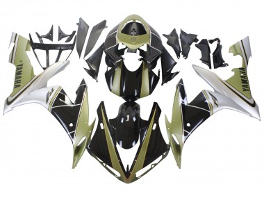 Carenado Moto Yamaha YZF 1000 R1 2004-2006 - Oro Claro Blanco Negro Brillante