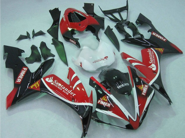 Carenado Moto Yamaha YZF 1000 R1 2004-2006 - Rojo Blanco Negro Verde Volvo Jika Fimer Santander