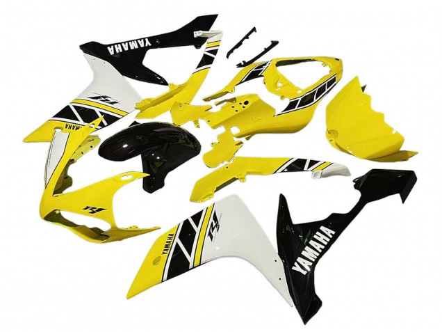 Carenados Moto Yamaha YZF 1000 R1 2007-2008 - Amarillo Blanco Negro