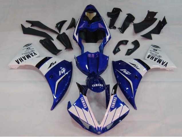 Carenado Moto Yamaha YZF 1000 R1 2009-2011 - Blanco Azul Negro M1