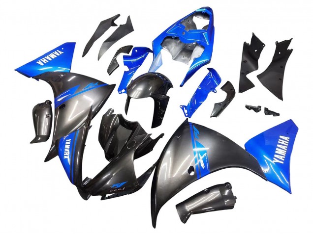 Carenado Moto Yamaha YZF 1000 R1 2012-2014 - Azul Negro Brillante