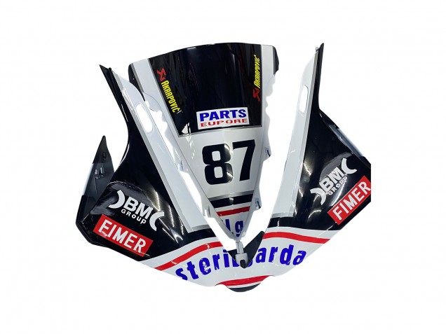 Carenado Moto Yamaha YZF 1000 R1 2012-2014 - Negro Brillante Blanco Rojo Fimer Yamalube Sterilgarda 87