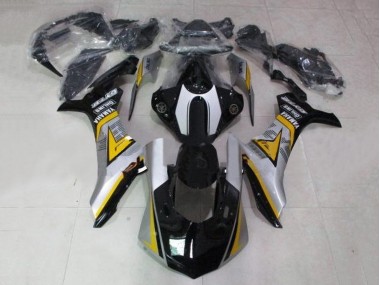 Carenado Moto Yamaha YZF 1000 R1 2012-2014 - Negro Brillante Blanco Plata Amarillo