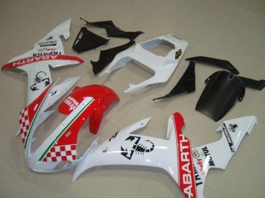 Carenado Moto Yamaha YZF R1 2002-2003 - Blanco Rojo Verde Abarth Motul Michelin