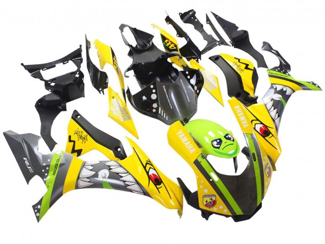 Carenado Moto Yamaha YZF 1000 R1 2015-2019 - Amarillo Verde Tiburón