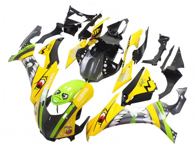 Carenado Moto Yamaha YZF 1000 R1 2015-2019 - Amarillo Verde Tiburón