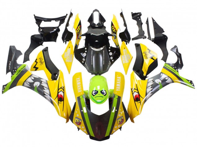 Carenado Moto Yamaha YZF 1000 R1 2015-2019 - Amarillo Verde Tiburón
