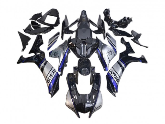 Carenado Moto Yamaha YZF 1000 R1 2020-2025 - Plata Azul Negro BKSOD