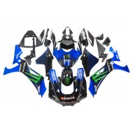 Carenado Moto Yamaha YZF 1000 R1 2020-2025 - Azul Negro Verde Negro ENEOS Monstruo