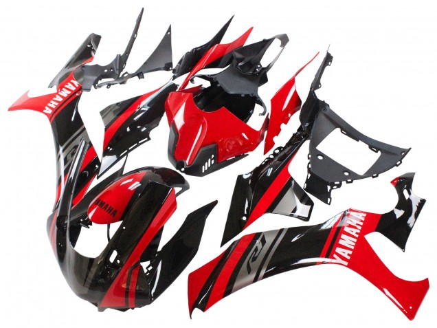 Carenado Moto Yamaha YZF 1000 R1 2020-2025 - Rojo Plata Negro