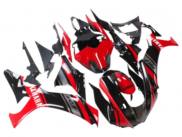 Carenado Moto Yamaha YZF 1000 R1 2020-2025 - Rojo Plata Negro