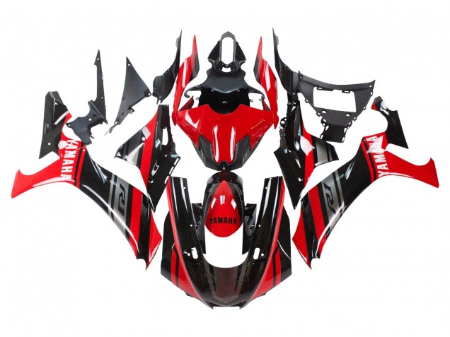Carenado Moto Yamaha YZF 1000 R1 2020-2025 - Rojo Plata Negro