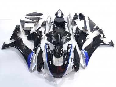 Carenado Moto Yamaha YZF 1000 R1 2020-2025 - Negro Brillante Plata Azul