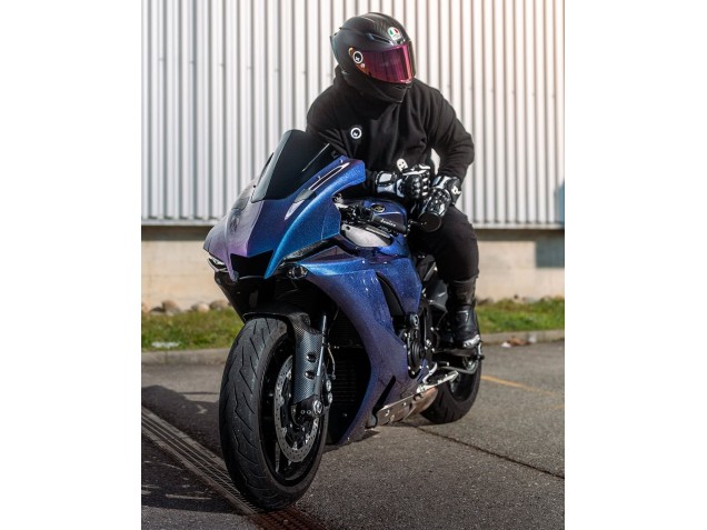Carenado Moto Yamaha YZF 1000 R1 2020-2025 - Gradiente Azul Púrpura