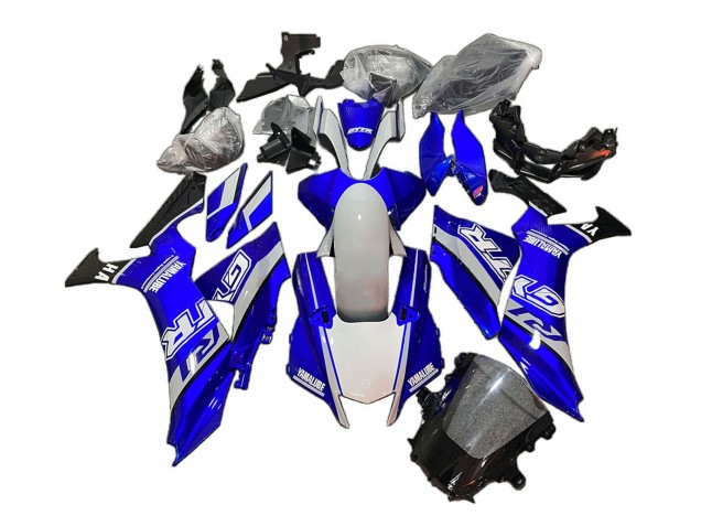 Carenado Moto Yamaha YZF 1000 R1 2020-2025 - Blanco Azul Negro Brillante GYTR Yamalube
