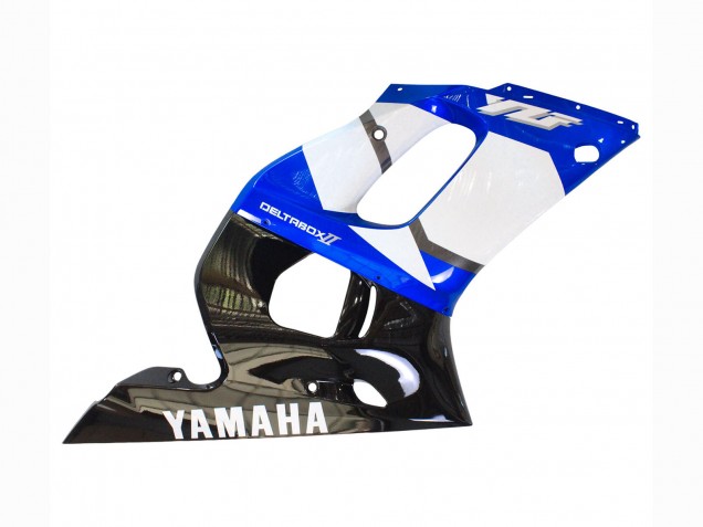 Carenado Moto Yamaha YZF 600 R6 1998-2002 - Blanco Azul Negro Brillante