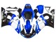 Carenado Moto Yamaha YZF 600 R6 1998-2002 - Blanco Azul Negro Brillante