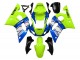 Carenado Moto Yamaha YZF 600 R6 1998-2002 - Neon Verde Azul Blanco Champions