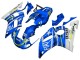 Carenado Moto Yamaha YZF 600 R6 1998-2002 - Blanco Azul Neon Amarillo Fiat Motul Michelin