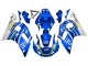 Carenado Moto Yamaha YZF 600 R6 1998-2002 - Blanco Azul Neon Amarillo Fiat Motul Michelin