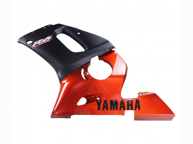 Carenado Moto Yamaha YZF 600 R6 1998-2002 - Naranja Negro Mate