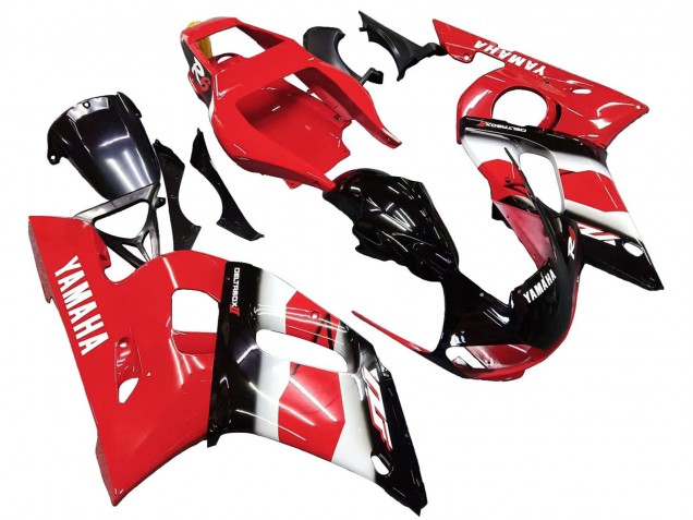 Carenados Moto Yamaha YZF 600 R6 1998-2002 - Rojo Blanco Negro Brillante