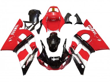 Carenados Moto Yamaha YZF 600 R6 1998-2002 - Rojo Blanco Negro Brillante
