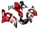 Carenado Moto Yamaha YZF 600 R6 1998-2002 - Rojo Blanco Negro Brillante