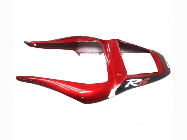 Carenado Moto Yamaha YZF 600 R6 1998-2002 - Rojo Blanco Negro Brillante