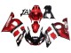 Carenado Moto Yamaha YZF 600 R6 1998-2002 - Rojo Blanco Negro Brillante