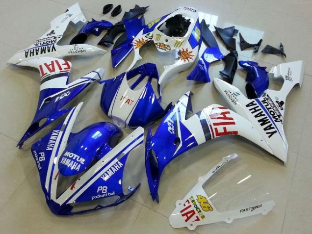 Carenado Moto Yamaha YZF R1 2004-2006 - Blanco Azul Rojo Fiat