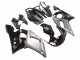 Carenado Moto Yamaha YZF 600 R6 1998-2002 - Plata Negro Brillante