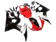 Carenado Moto Yamaha YZF R6 2003-2004 - Rojo Blanco Negro Brillante