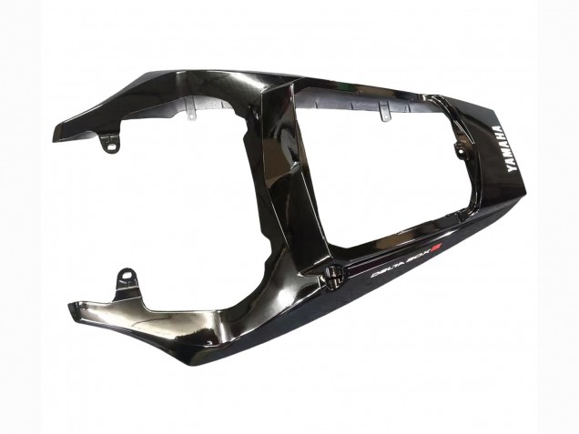 Carenado Moto Yamaha YZF R6 2003-2004 - Negro Brillante Negro Mate Blanco Calcomanías