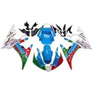 Carenado Moto Yamaha YZF R6 2003-2004 - Blanco Azul Verde Rojo Kastinee Dunlop Motul