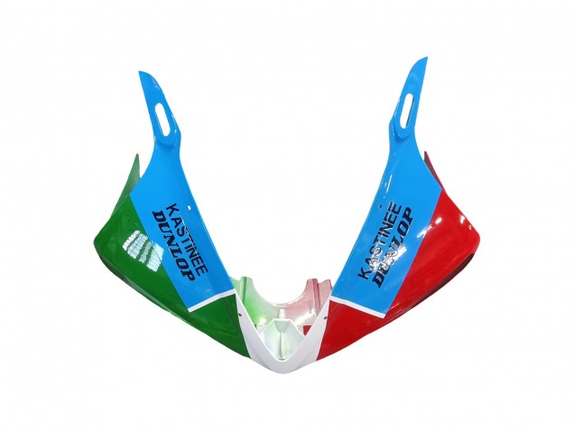 Carenado Moto Yamaha YZF R6S 2006-2009 - Blanco Azul Verde Rojo Kastinee Dunlop Motul