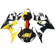 Carenado Moto Yamaha YZF R6S 2006-2009 - Amarillo Rojo Negro Brillante 46