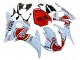 Carenado Moto Yamaha YZF R6S 2006-2009 - Blanco Rojo Lucky Strike Motul