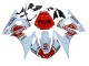 Carenado Moto Yamaha YZF R6S 2006-2009 - Blanco Rojo Lucky Strike Motul