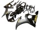 Carenado Moto Yamaha YZF R6S 2006-2009 - Negro Brillante Negro Mate Oro Calcomanías