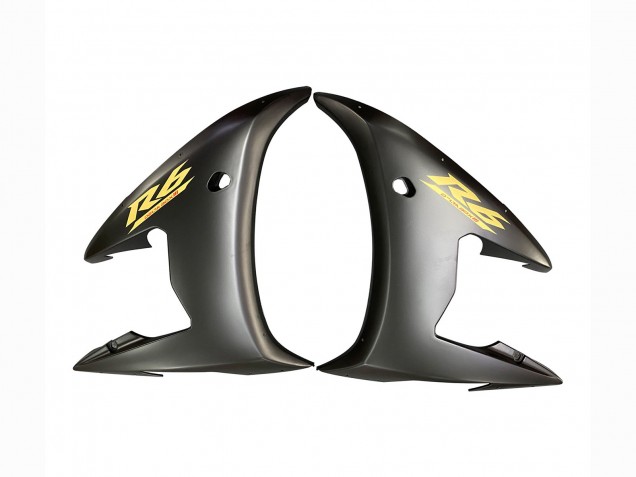 Carenado Moto Yamaha YZF R6S 2006-2009 - Negro Brillante Negro Mate Oro Calcomanías