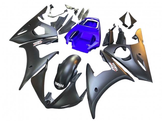 Carenado Moto Yamaha YZF R6S 2006-2009 - Azul Negro Mate