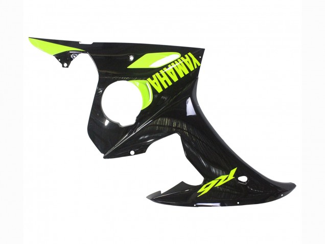 Carenado Moto Yamaha YZF R6 2003-2004 - Negro Brillante Neon Amarillo