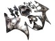 Carenado Moto Yamaha YZF R6 2003-2004 - Gris Negro Mate Geométrico
