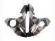 Carenado Moto Yamaha YZF R6 2003-2004 - Gris Negro Mate Geométrico