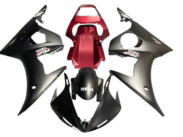 Carenados Moto Yamaha YZF R6S 2006-2009 - Rojo Negro Mate