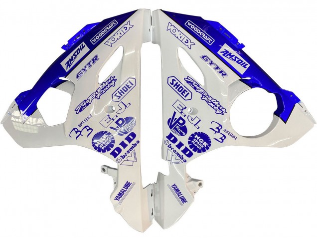 Carenado Moto Yamaha YZF R6 2003-2004 - Blanco Azul GYTR