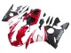 Carenado Moto Yamaha YZF R6 2003-2004 - Rojo Blanco Negro Mate