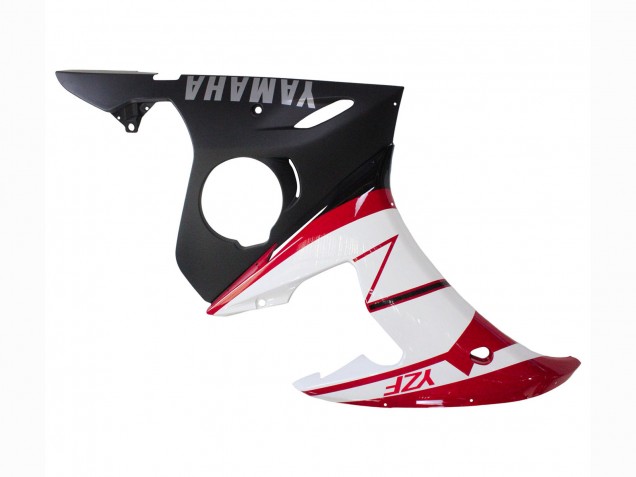 Carenado Moto Yamaha YZF R6S 2006-2009 - Rojo Blanco Negro Mate