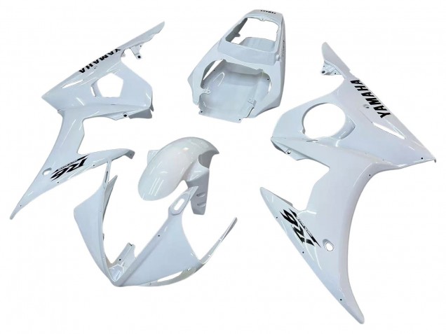 Carenado Moto Yamaha YZF R6S 2006-2009 - Blanco Negro Calcomanías